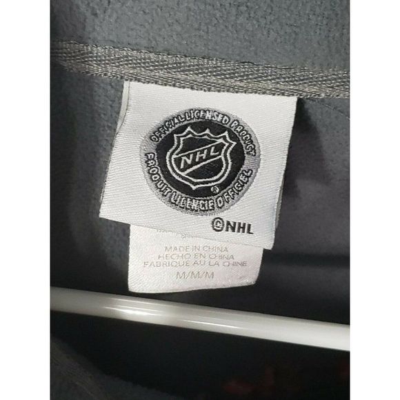 Chicago Blackhawks NHL Mens Black Track Jacket Knights Apparel, Inc. Size Medium - Picture 4 of 4